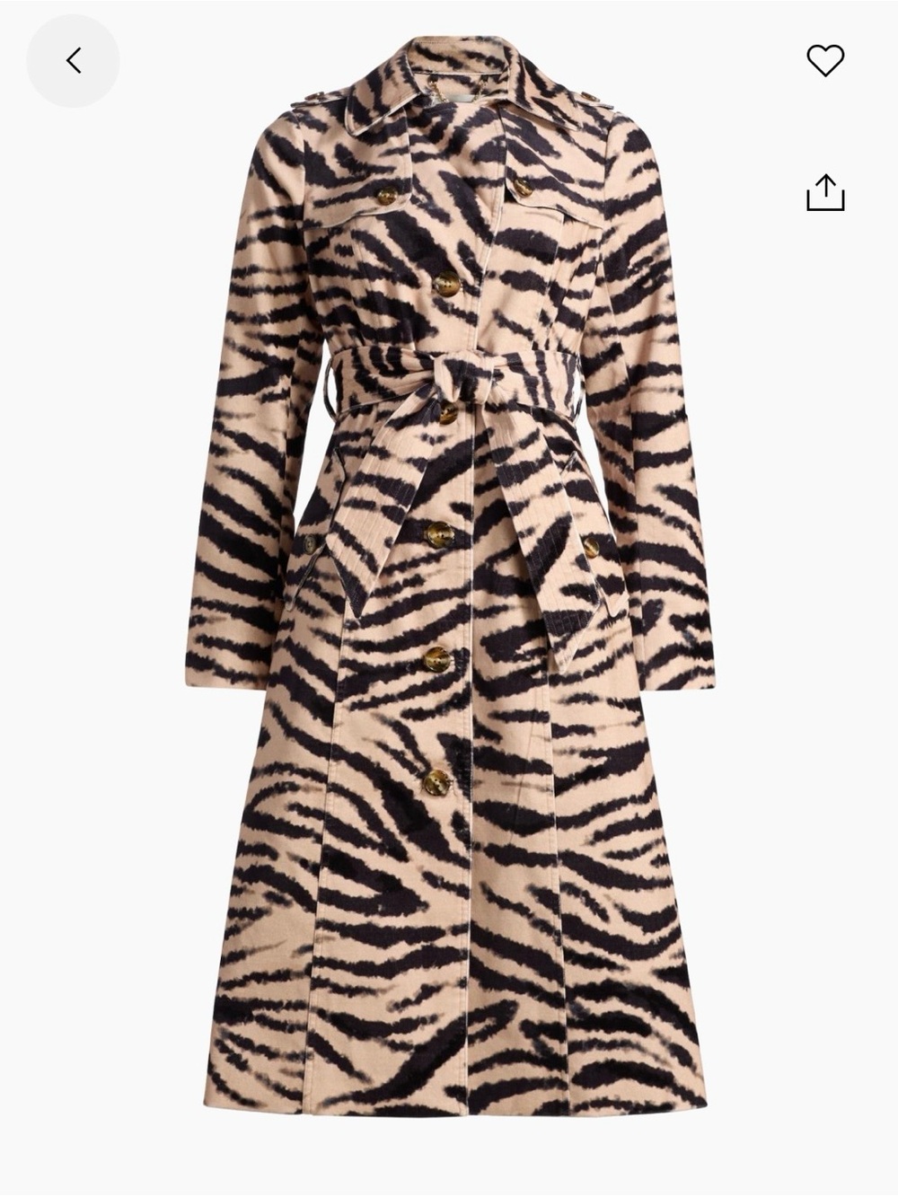 Cara Cara Beige and Black Animal-Print Long-Sleeve Belted Dress